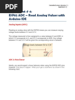 Experiment # 4: ESP32 ADC - Read Analog Values With Arduino IDE