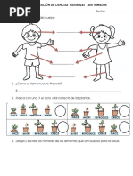 Evaluación de Ciencias Naturales 3er Trimestre