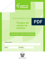 Lectura 6to Grado de Primaria - WEB