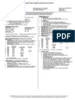 Injection Pump Specification ©