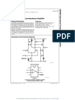 LM3080 Operational Transconductance Amplifier: General Description Features