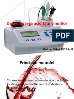 Determinarea Aciditatii Vinului