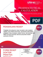 P2. Pharmaceutical Calculation