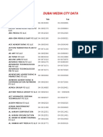 Dubai Media City Data File