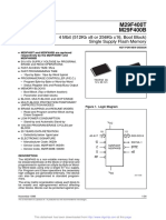 M29F400T M29F400B: 4 Mbit (512Kb x8 or 256Kb x16, Boot Block) Single Supply Flash Memory