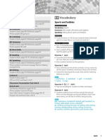 Vocabulary: Sports and Hobbies Map of Resources