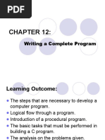 Chapter 12 - Writing A Complete Program (Student)