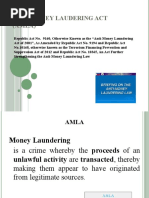 Anti-Money Laudering Act (AMLA)