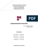 Configuracion de Routers