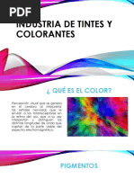 Tintes y Colorantes Presentacion