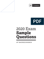 Ap 2020exam Sample Questions Macroeconomics