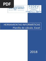 Planilla de Cálculo. Excel 2