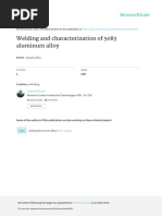 Welding and Characterization of 5083 Aluminum Alloys