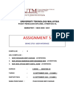 Assignment 5: Universiti Teknologi Malaysia