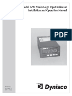 Model 1290 Strain Gage Input Indicator Installation and Operation Manual