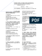 EVALUACIÓN DIAGNOSTICA INICIAL GRADO 6to