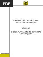 Planejamento Operacional - Marketing e Produção Módulo 3 o Que É Planejamento de Vendas e Operações