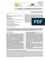 NTP 1149 Voz y Trabajo Procedimiento Preventivo - Año 2021