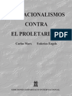 Marx Engels Los Nacionalismos Contra El Proletariado