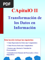 2.1 Procesamiento de Datos y El Computador A Lo Interno