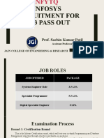 Infosys Recruitment For 2023 Pass Out: Prof. Sachin Kumar Patil