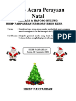 Tertib Acara Perayaan Natal Naposo