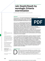 Brain Death Death by Neurologic Criteria.15