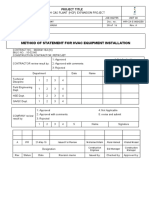 Method Statement For Hvac Equipments Installation