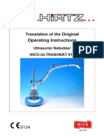 Ultrasoic Nebulizer User Manual