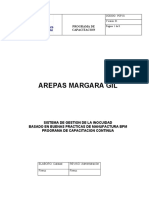 Programa de Capacitacion Arepas Margara