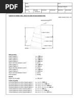 Gabion Retaining Wall Analysis and Design (Bs8002:1994) : Project Job No