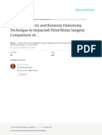 The Piezoelectric and Rotatory Osteotomy Technique in Impacted Third Molar Surgery: Comparison Of..