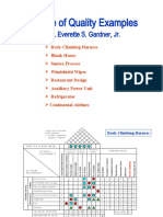 House of Quality Examples: Dr. Everette S. Gardner, JR