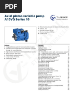 Axial Piston Variable Pump A10VG Series 10: Features