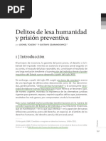 Toledo y Szarangowicz - Delitos de Lesa Humanidad y Prisión Preventiva - Revista Pensamiento Penal