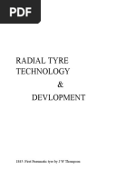 Radial Tyre Technology & Devlopment: 1845: First Pneumatic Tyre by J W Thompson