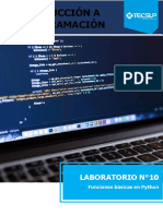 Laboratorio 10 - Funciones Basicas Python