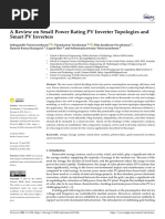 Electronics: A Review On Small Power Rating PV Inverter Topologies and Smart PV Inverters