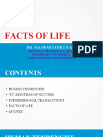 Facts of Life: Dr. Mahesh Lohith K S