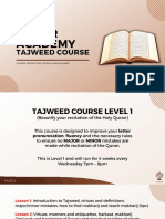 Tajweed Module 1 