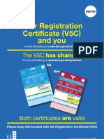 Your Registration Certificate (V5C) and You