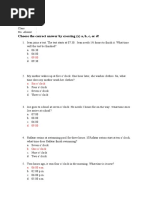 Choose The Correct Answer by Crossing (X) A, B, C, or D!