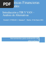 2.5 Análisis de Alternativas de Proyectos