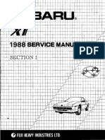 1988 Subaru XT Service Manual