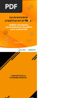 La Economía Creativa en El Perú - Análisis Conceptual y Recomendaciones de Política para Su Desarrollo