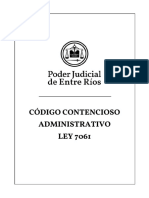 Codigo Contencioso Administrativo. Ley 7061