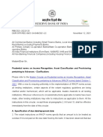 RBI Circular On Prudential Norms-12.11.2021