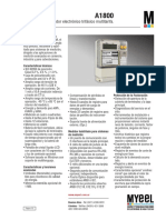 Medidor Electrónico Trifásico Multitarifa.: Características Técnicas