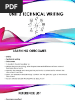 Unit 3 Technical Writing