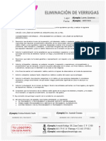 Consentimiento Informado - Eliminación de Verrugas